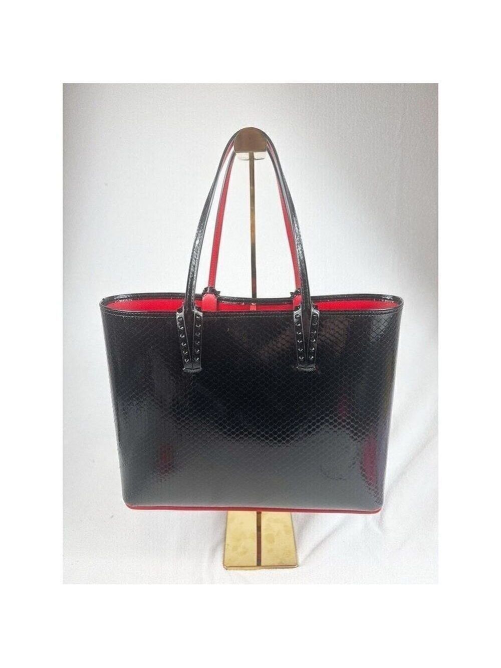 Christian Louboutin Cabata Birdy Patent Tote-Rare & Stunning - Picture 4 of 16